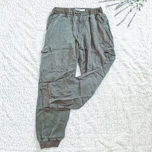 Harmony + havoc army/olive green flowy comfortable everyday joggers